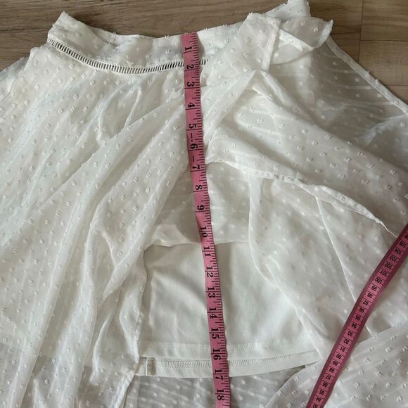 White Textured Two Piece Set Midi Skirt & Halter Crop Top | Boho Summer Outfit | - Picture 12 of 13